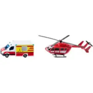 1748 SUPER Mercedes-Benz Rettungswagen und Helikopter, Modellfahrzeug