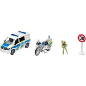 2562 SUPER VW T6 mit BMW Polizeimotorrad, Modellfahrzeug