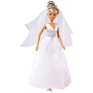 Simba Dickie Anziehpuppe Puppe Steffi LOVE Hochzeitskleid 2fach sortie...