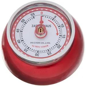 Zassenhaus Timer Speed Metallic Red, Küchentimer, Rot
