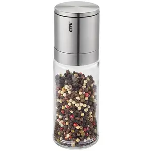 GEFU 34637 Salz- oder Pfeffermühle LAMOLA, Pfeffermühle + Salzmühle, Silber