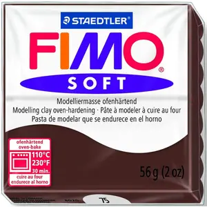 FIMO, Modelliermasse, Knete schoko soft normal