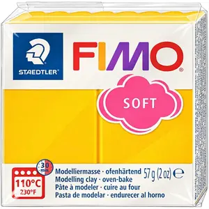 STAEDTLER FIMO Soft Knetmasse Windsorblau, 57 g Block - Wärmehärtende ...