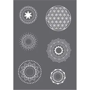 Rayher, Mal Zubehör, Schablone "Mandala-Motive", A5