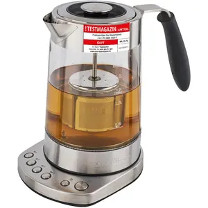 Proficook PC-WKS 1020 G Schnurloser Wasserkocher, Glasgehäuse, 1,7 l F...