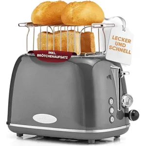 ProfiCook Toaster im stilvollen Vintage-Design - 2 Scheiben mit Wide-S...