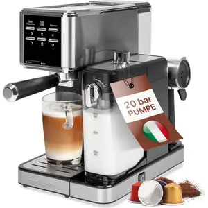 ProfiCook PC-ES-KA 1266 Espressomaschine silber/schwarz