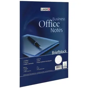 Landré, Heft + Block, Office A4 kopfgeleimter Briefblock (A4, Liniert, Kein Einband) günstig