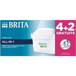 Packung mit 4 maxtra pro-kartuschen für karaffe + 2 gratis Brita 10538... günstig