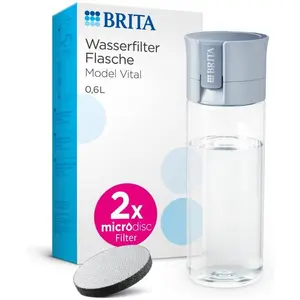 Brita 1052259, Wasserfiltration Flasche, 0,6 l, Hellblau günstig