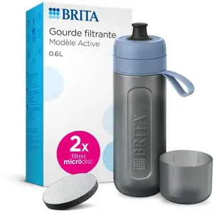 Brita 1052249, Wasserfiltration Flasche, 0,6 l, Grün, Grau günstig