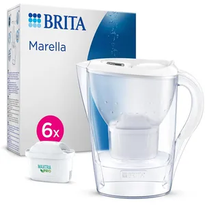 BRITA Marella Weiß 2,4L Wasserfilterkanne inkl. 6 MAXTRA PRO Filtern -... günstig