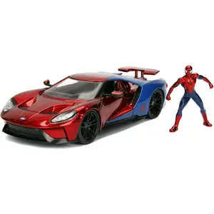 Jada Toys Spider Man & Ford GT, Blau, Rot, Auto, Metall, Kunststoff, 3...