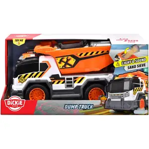 Dickie Kipplaster Spielzeugauto mit Licht und Sound - Baufahrzeug 30 c...