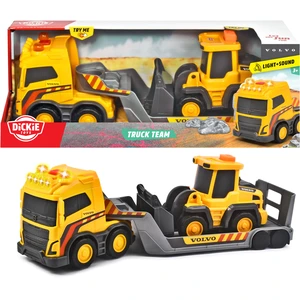 Dickie Toys Volvo Lkw Mit Bagger Licht Und Sound 32 Cm
