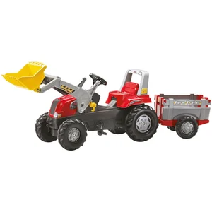 Rolly Toys® Trettraktor rollyJunior RT mit Frontlader und Anhänger