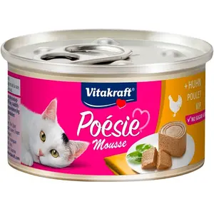 Vitakraft Poesie Mousse Hühnerfleisch Nassfutter Für Katzen 85 G