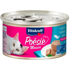 Vitakraft Poesie Mousse Lachs Nassfutter Für Katzen 85 G