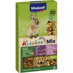 vitakraft Kaninchen-Cracker-Mix 3 x 56g: Leckerer Snack für kleine Nag... günstig