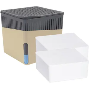 WENKO Raumentfeuchter Mod. Cube Beige 2 x 500 g, für Räume bis ca. 40 ... günstig