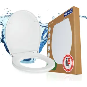 WENKO WC-Sitz Mod. Ostuni, belastbar mit 300 kg, recyclebarer Thermopl...