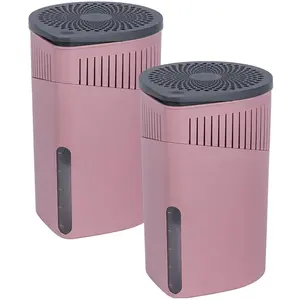 Wenko 2 Drop Raumentfeuchter, 2x 1,0 kg, Luftentfeuchter, Rosa