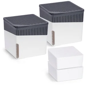 WENKO Luftentfeuchter Cube, für 40 m³ Räume, 2 x 500 g