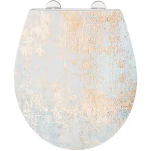 WENKO Premium WC-Sitz Agate mit Relief 38 x 44,5 cm günstig