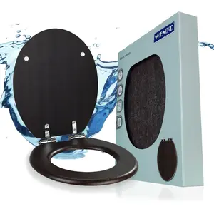 WENKO WC SITZ Wenge Holz Absenkautomatik Toiletten Deckel Klo Brillen MDF Bad braun günstig