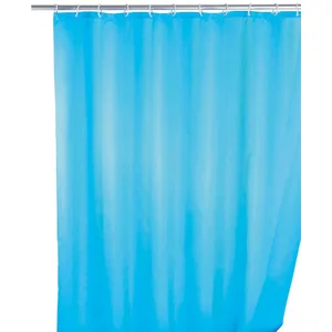 WENKO Duschvorhang Uni Light Blue Breite 180 cm, Höhe 200 cm, Polyeste... günstig