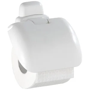 WENKO Toilettenpapierhalter, Pur Kunststoff weiß günstig