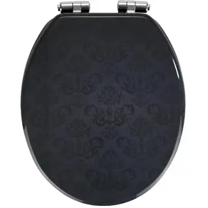 WENKO WC SITZ Bellevue Absenkautomatik Toiletten Deckel Brillen MDF Ornamenten günstig