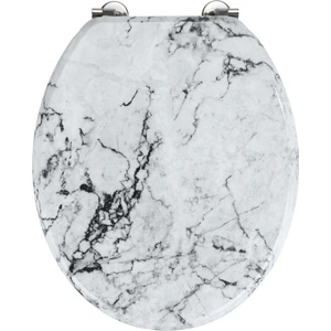 WENKO WC SITZ ONYX Marmor Optik Toiletten Deckel Klo Brillen MDF Bad Gäste WC günstig