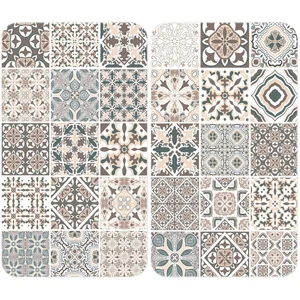 WENKO Herd-Abdeckplatte Universal Modell Kachel, Glas, Kunststoff, (2 ...
