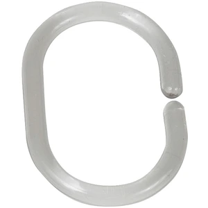 WENKO Duschvorhangringe Transparent klein 12er Set günstig