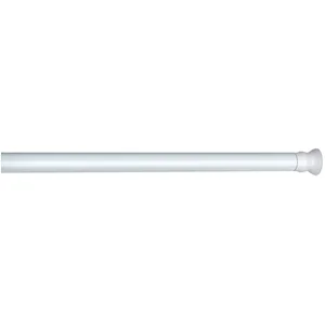 WENKO Klemmstange Extra stark, ausziehbar, Aluminium, Weiß, Breite 110 - 185 cm günstig