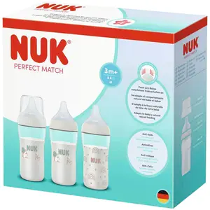 Nuk 3er-Set Babyflasche Perfect Match, 260ml, ab 3M günstig