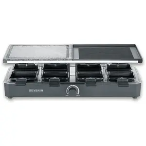 Raclette-Grill mit Naturgrillstein u. Grillplatte