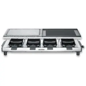 Raclette mit Naturgrillstein und Grill-Platte