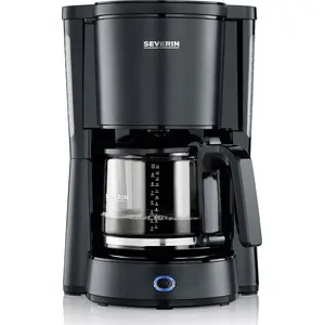 SEVERIN Filterkaffeemaschine »Type« KA 9554  aus Edelstahl, mattschwar...