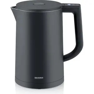 SEVERIN Cool-Touch Wasserkocher WK 3484  aus Edelstahl, schwarz