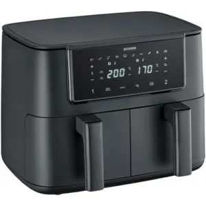 Severin Fritteuse FR 2463 Heißluftfritteuse Black Line Dual, 2600 W günstig