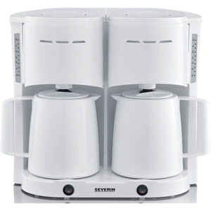 SEVERIN KA 9314 Doppel-Kaffeemaschine 2x 1.000 W weiß