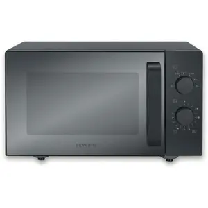 Severin Solo Mikrowelle mit Glasboden MW 7782 mattschwarz