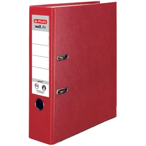 herlitz Ordner Rückenbreite 8 cm DIN A4 Kunststoff rot günstig