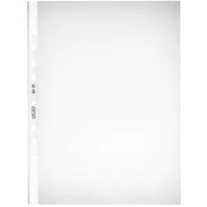 Herlitz, Mappe, Prospekthülle, DIN A4, genarbt, 0,055 mm aus PP-Folie, Eurolochung, dokumentenecht, oben offen (A4, 100x) günstig