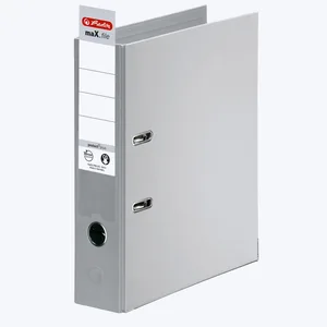 herlitz Ordner Rückenbreite 8 cm DIN A4 Kunststoff grau günstig