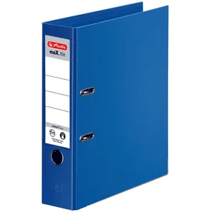 herlitz Ordner Rückenbreite 8 cm DIN A4 Kunststoff blau günstig