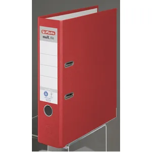 herlitz Ordner Rückenbreite 8 cm DIN A4 Karton rot günstig