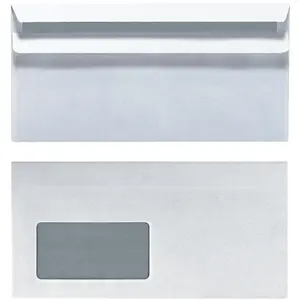 Herlitz, Briefumschlag, Briefumschlag DL selbstklebend weiss 25er mit Fenster (00768804) (110 x 220 mm, 25x) günstig
